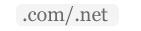 .com & .net
