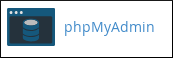 cPanel - Pangkalan data - ikon phyMyAdmin